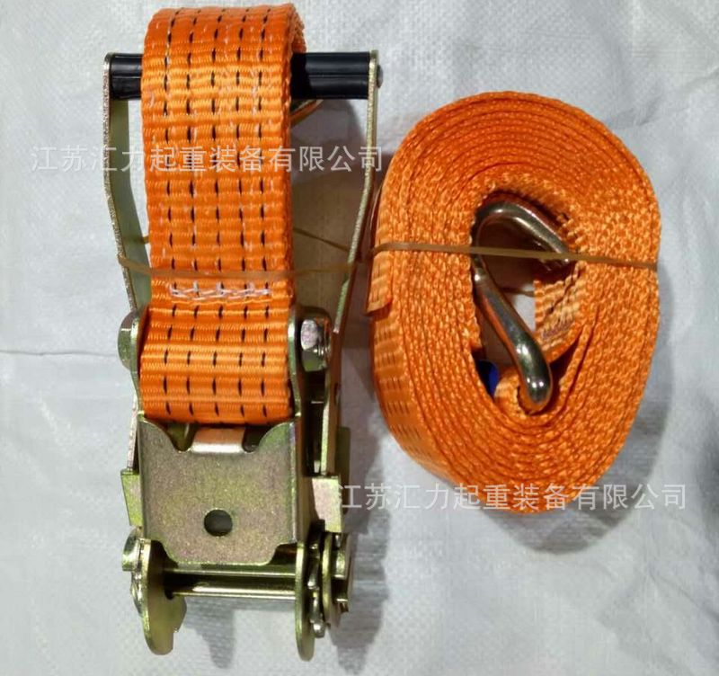 汽车拉紧器10m5t 收紧器50mm*8m货物捆绑器 捆绑带长度按需制作