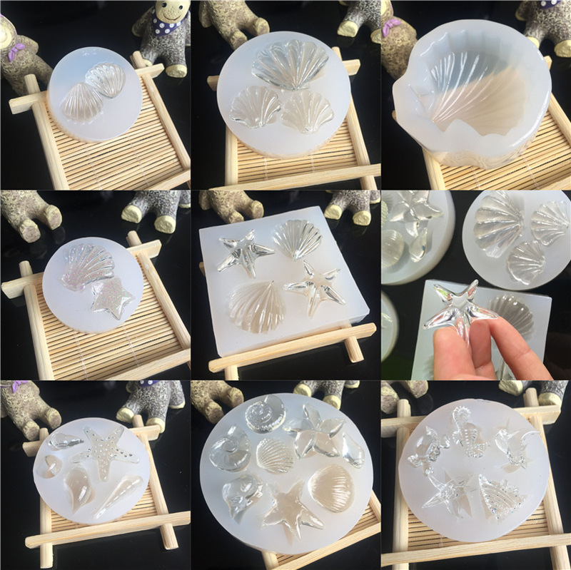 Mirror Ocean Series Crab Shell Starfish Conch Horse Crystal Glue Drop Mould Mobile Phone Case Decoration Accessories Tools Mirror Ocean Series Crab Shell Starfish Conch Horse Crystal Glue Drop Mould Mobile Phone Case Decoration Accessories Tools