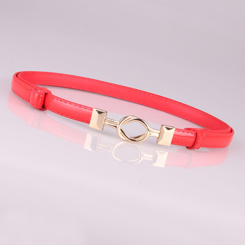 Women's Belt Double Ring Buckle Adjustable Belt Women's Versatile Dress Decorative Thin Belt Manufacturer Wholesale 609