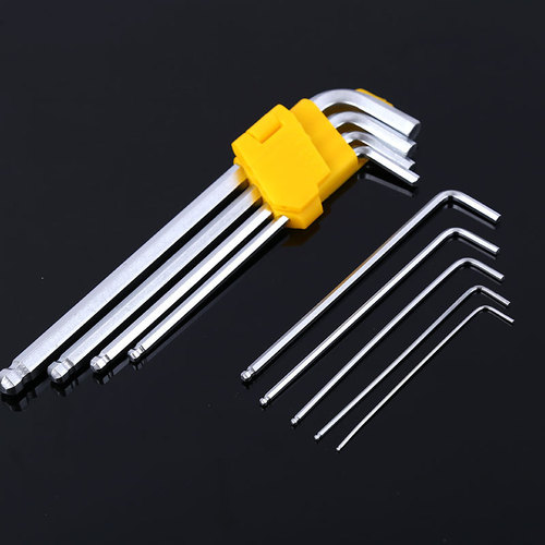 Matt, mirror hexagon socket wrench, metric hexagon socket ball head wrench, multi-spec matte L-shaped wrench