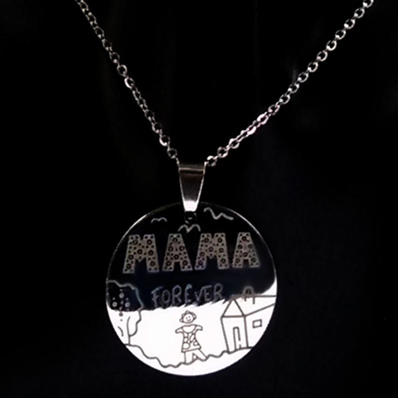 Other Titanium&Stainless Steel other necklace Geometric (Photo Color)NHAT0113-Photo Color