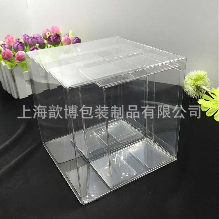 PVC正方形 PVC高透 高品质 PUR粘合 PET双软线包装盒定制