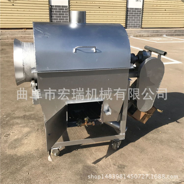 花生瓜子自动炒货机 滚筒炒锅 家用电加热炒货机