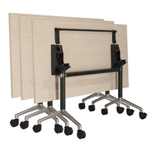 定制高档会议室折叠桌多功能培训桌可移动折叠桌美观大方广东厂家