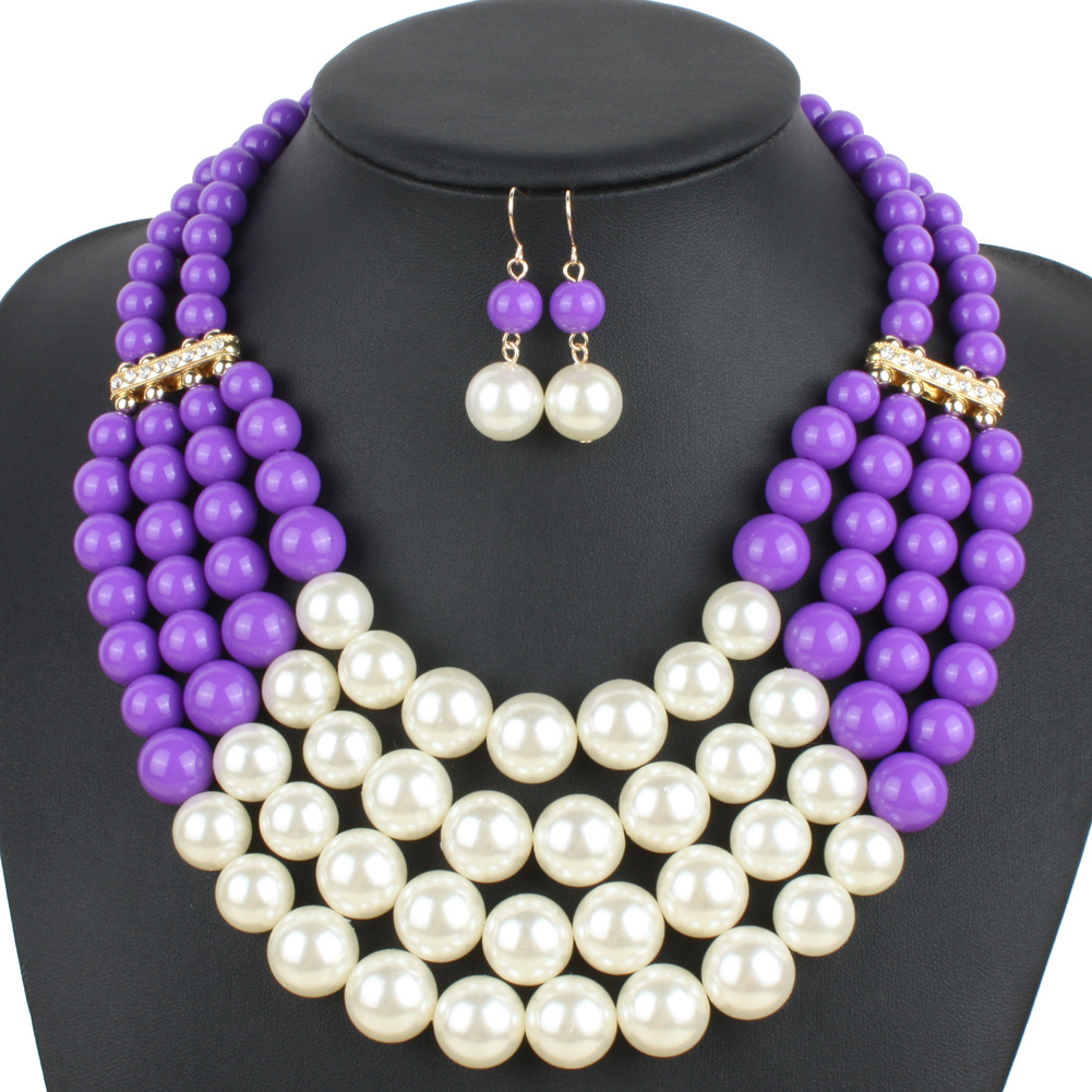 Occident and the United States Resinnecklace (red)NHCT0064-red