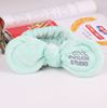 Velvet cute headband with letters, scarf for face washing, wholesale