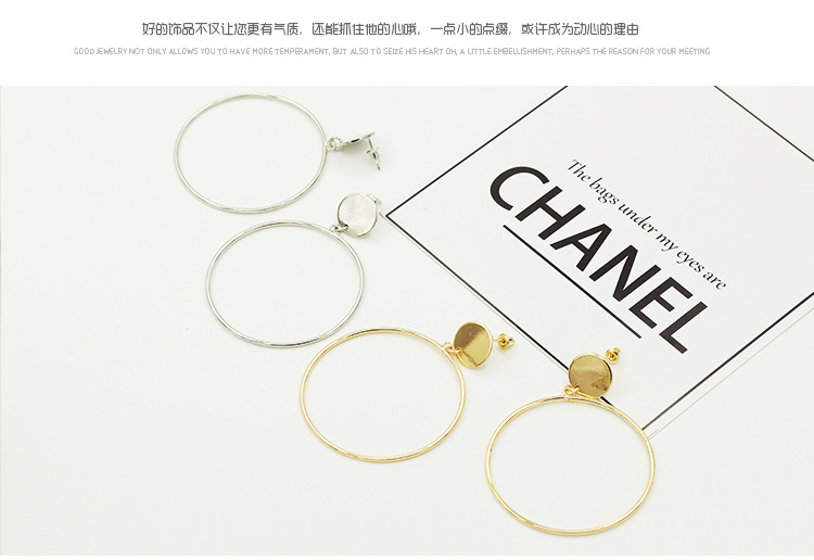 Korean style exaggerated large ring earrings wholesalepicture10