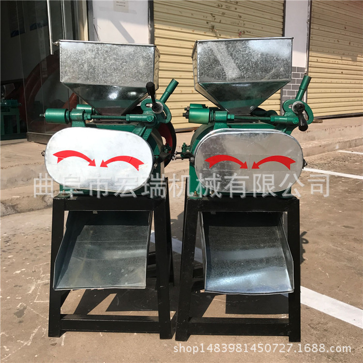 陕西花生破碎机多少钱 碎机器 颗粒机粮食加工设备3是1宏瑞HR12-2