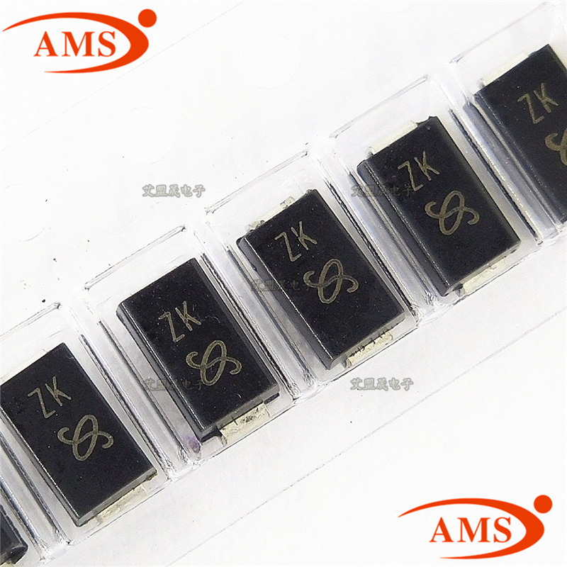 SMAJ60CA-E3 DO-214AC 丝印：ZK 贴片SMA瞬态抑制二极管全新现货