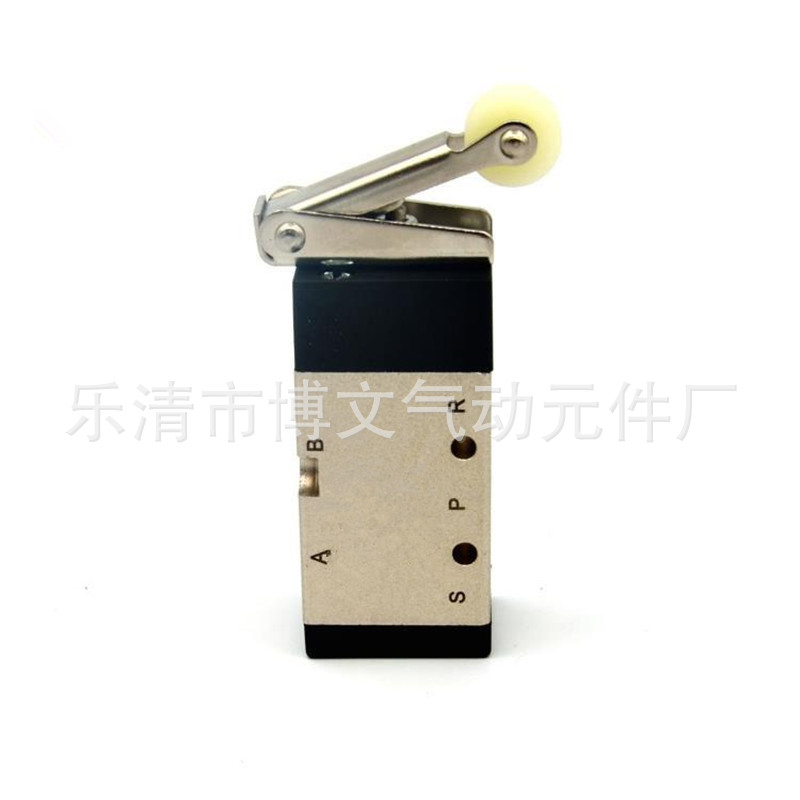 机械阀JM-07A 二位五通杠杆滚轮式