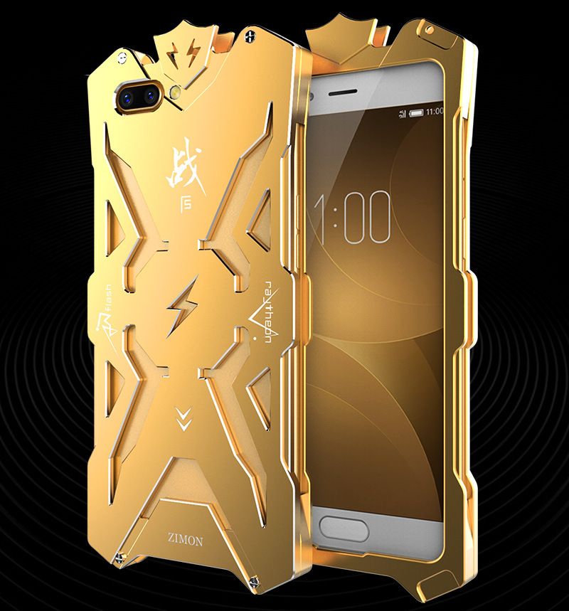 SIMON THOR Aviation Aluminum Alloy Shockproof Armor Metal Case Cover for OPPO R11 & OPPO R11 Plus