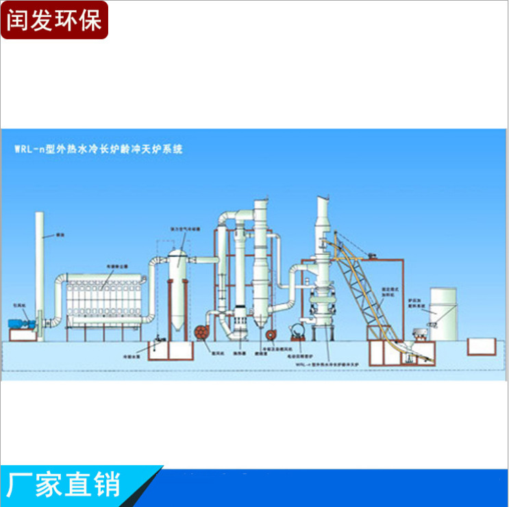 青岛厂家 可来图来样定做 WRL—n型外热风水冷长炉龄冲天炉