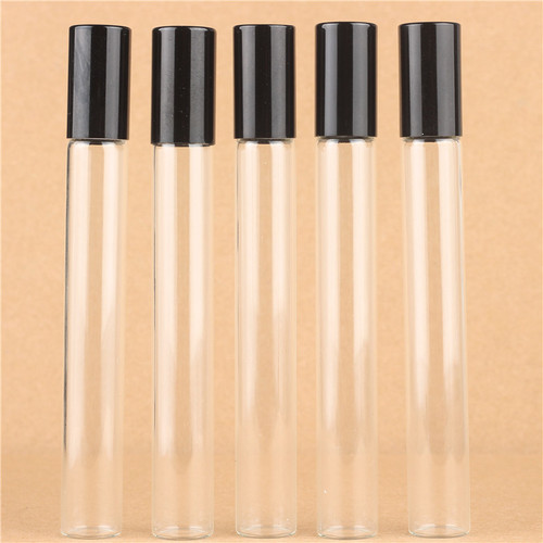 Supply 5ml 10ml essential oil scented glass dropper empty bottles with electroplated stainless steel droppers