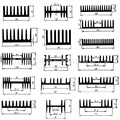 厂家供应电子散热器铝合金散热片铝型材散热器能源插片散热器