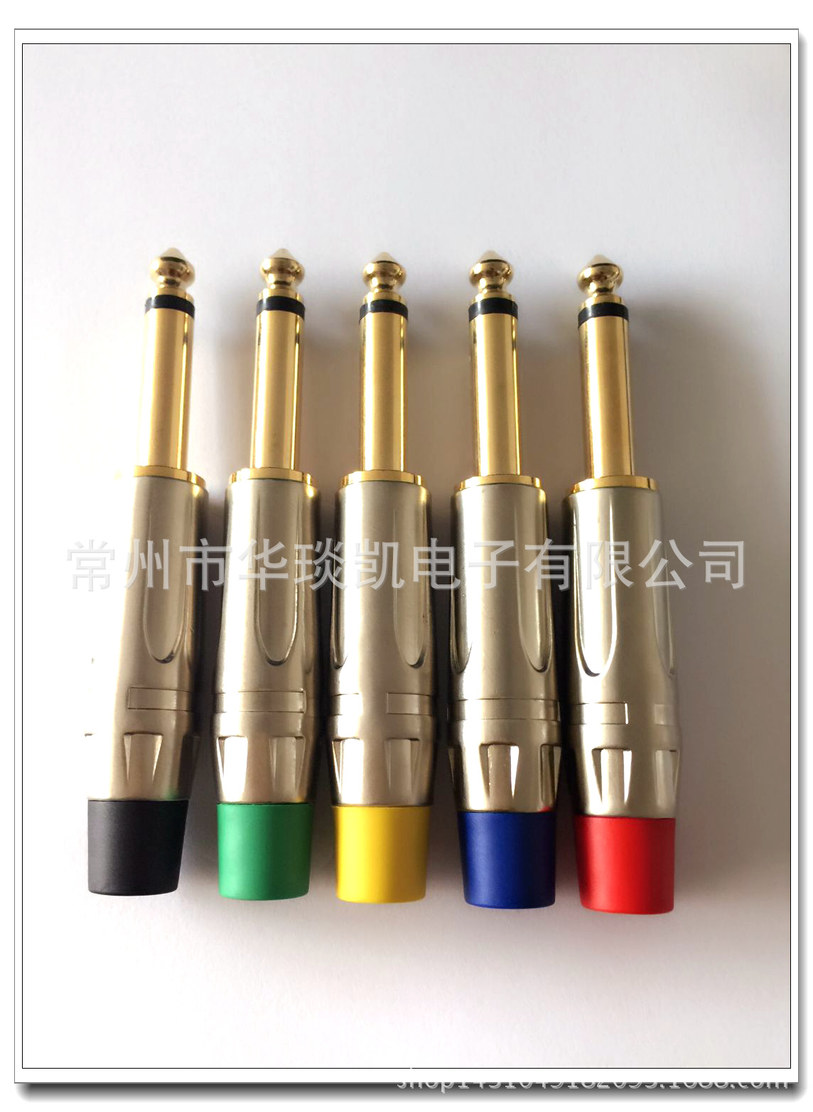 厂家供应镀金6.35单声道焊线式/镀金6.35音频插头/6.36卡拉OK插头