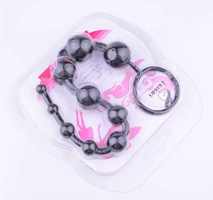 Yuechao backyard pull beaded anal plug 10 beads color backyard pull bead flirting supplies adult sex supplies wholesale