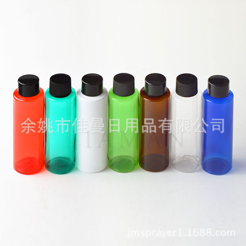 100ml毫升平肩瓶纯露空瓶塑料瓶子 瓶身旋盖 加内塞 pet瓶子