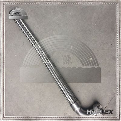 不锈钢波纹管金属软管 活动螺母带弯头 可通导热油蒸汽 6MM 8MM|ms