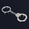 Realistic metal handcuffs, keychain, transport, pendant, accessory, creative gift