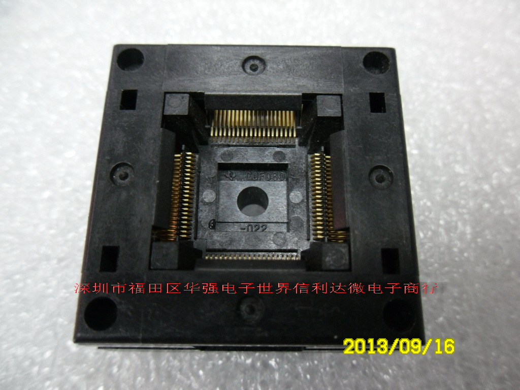 IC烧录座QFP-80 0.5MM CQF080 QFP80 TI 不带盖子 测试