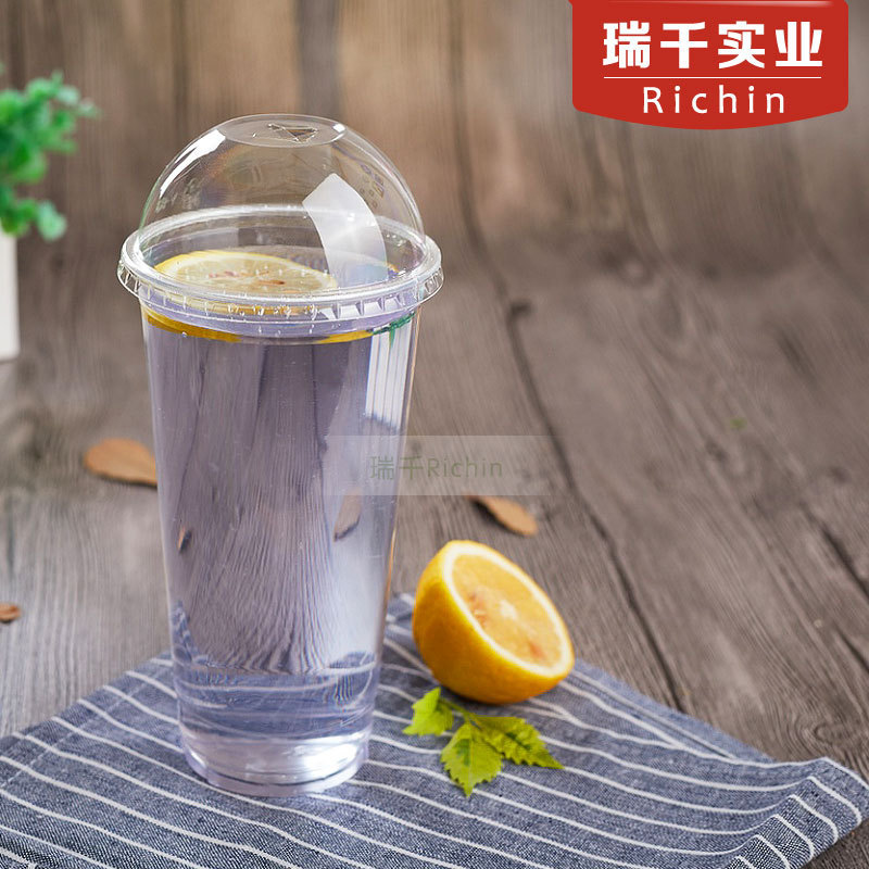 92 caliber AP93-420S-420ml transparent disposable pet cold drink milk tea cup with lid 1000 only