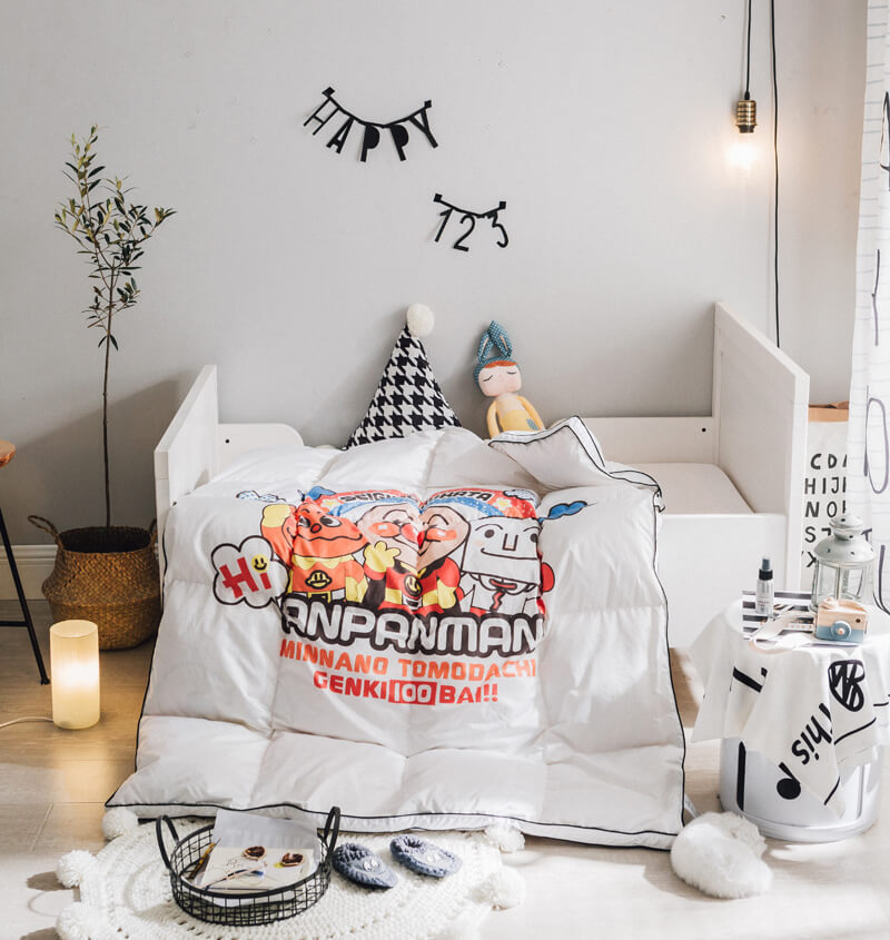 ins新款动漫风冬季儿童羽绒被幼儿园被芯加厚保暖婴幼儿羽绒被|ms