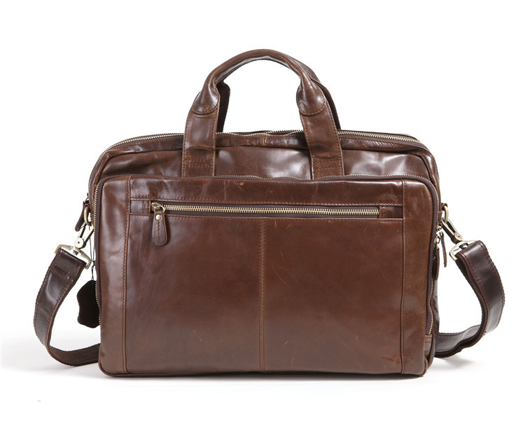 Cowhide Business Briefcase Image 6