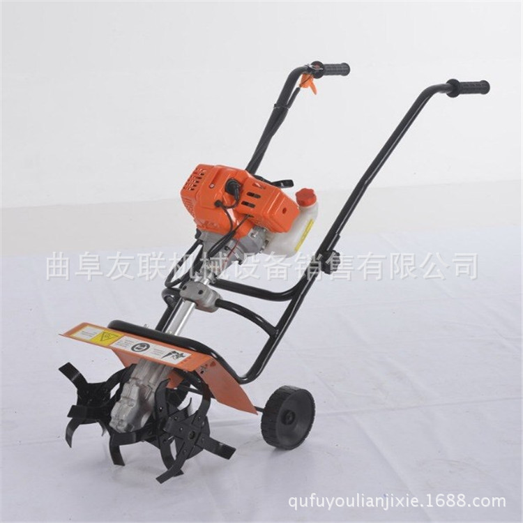 汽油两冲程茶园除草机 微型汽油除草机 大棚翻土松土除草机6