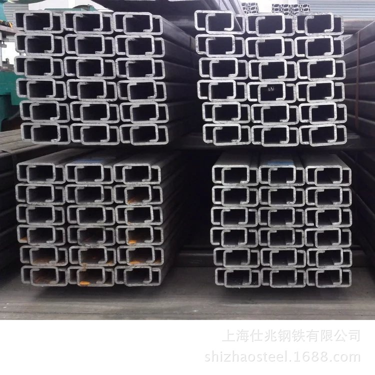 C型钢电缆滑轨Q235B Q355B厚壁C型钢导轨 CU型轨道钢按图纸生产