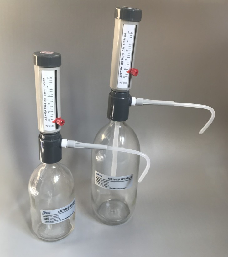 0-25ml透明玻璃套筒式可调定量加液器/瓶式加液器/1000ML