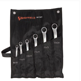 钢盾 6件套公制精抛光双梅花扳手 组套 S017601