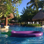 一件代发厂家供应充气茄子浮排 茄子水床 环保加厚PVC 茄子游泳圈