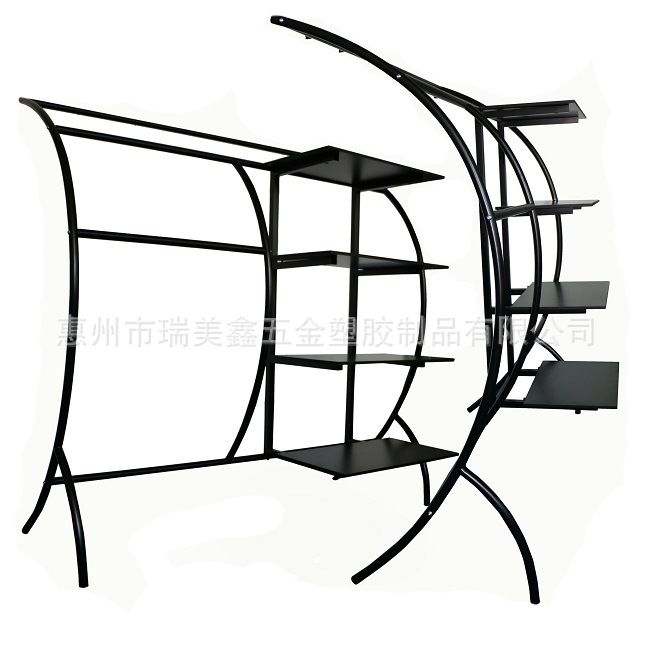 加工生产 专业定制各类五金展示架 衣帽展示架 扇形服装展示架