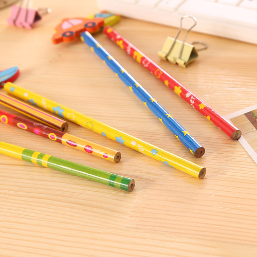 Christmas creative cartoon pencil wooden pen school supplies primary school students creative stationery prizes Christmas gifts
