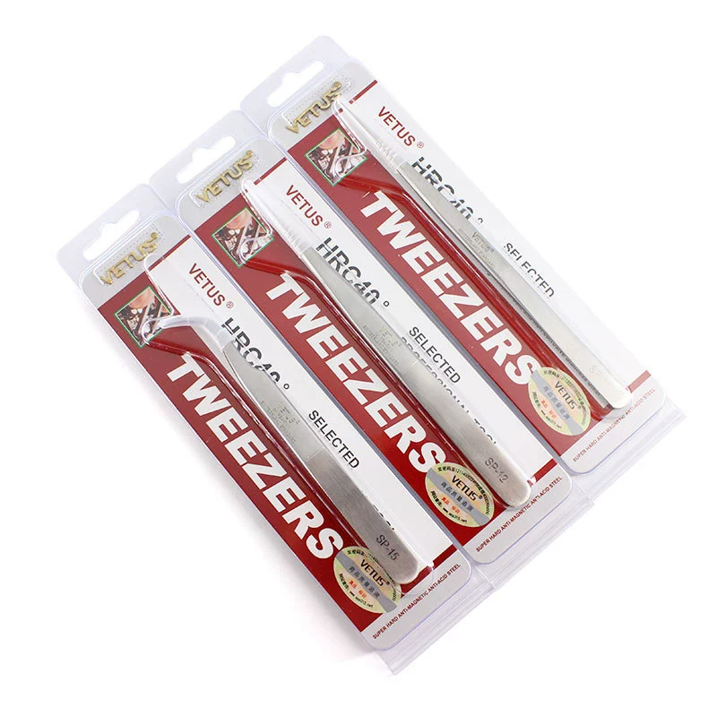 100% Оригинальные товары Пинцет VETUS SP Высокоточные пинцеты из нержавеющей стали серии SP