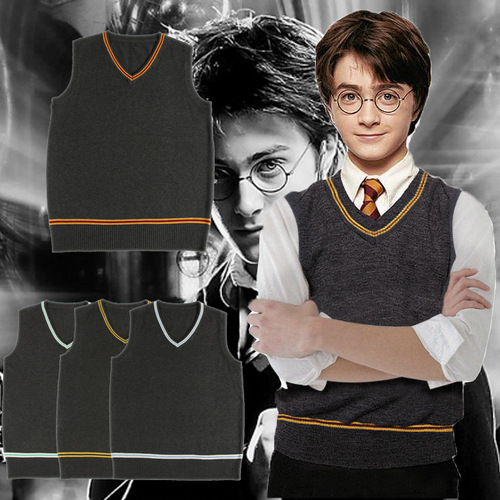 Harry Potter V-neck sweater for Gryffindor performance exhibition daily, unisex