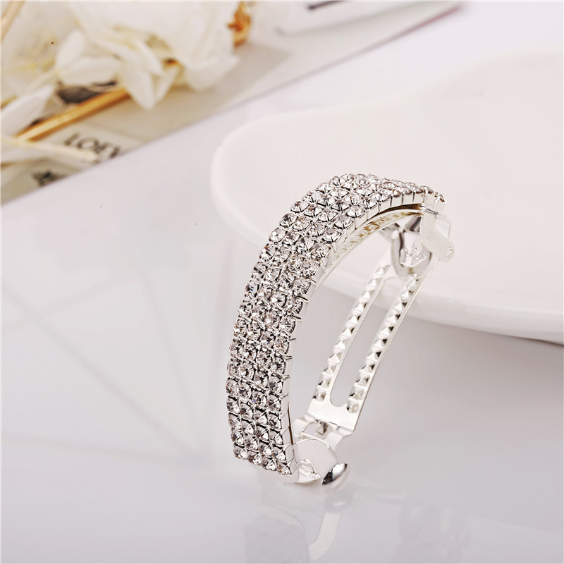 Women'S Fashion U Shape Iron Plating Inlay Rhinestones Hair Clip display picture 1