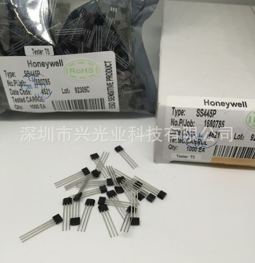HONEYWELL 单磁极霍尔传感器 SS445P 全新原装现货