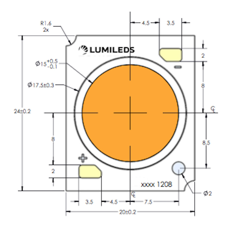 生鲜灯COB光源 LUMILEDS COB适用于卖鱼L2C5-FS001208E1900