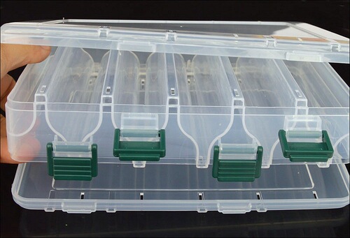 Double-layer bait Luya bait set Luya bait box multi-functional tool box storage box storage bait box small size