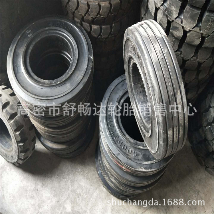销售叉车实心轮胎4.00x8 工具车轮胎 压路机轮胎 4.00-8