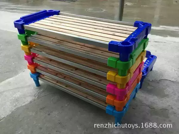 Kindergarten Bed Kindergarten Special Bed Stacked Bed Plastic Board Bed Kindergarten Bed Bed Wholesale