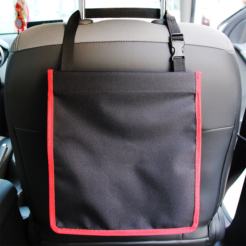 跨境车载椅背垃圾袋 车载环保垃圾袋汽车垃圾收纳袋可以反复使用|ru