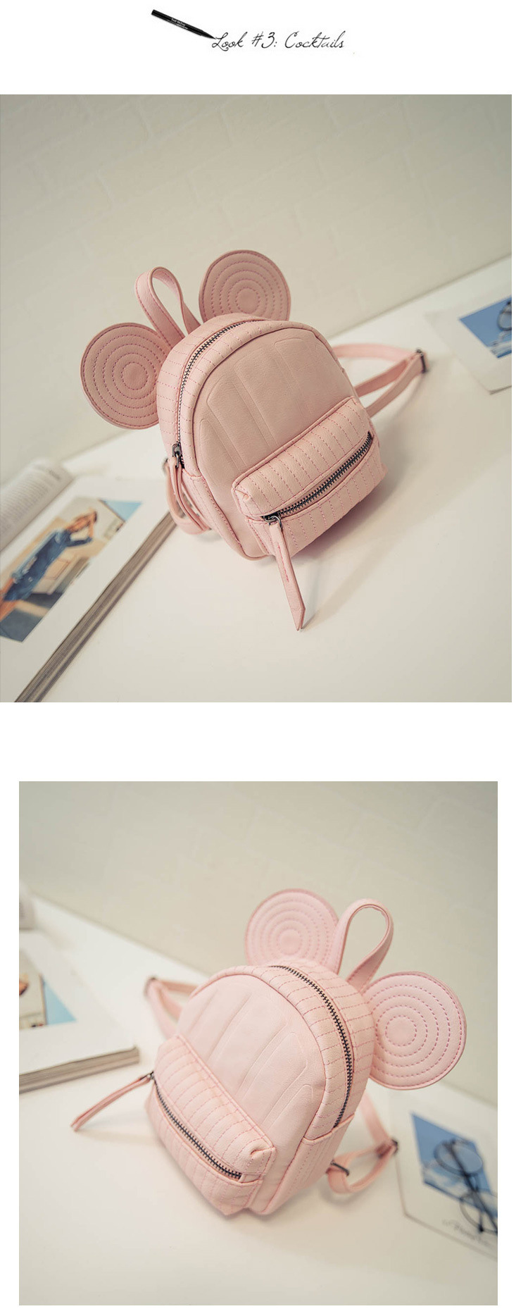 Cute PUShoulders(Pink)NHXC0369-Pink