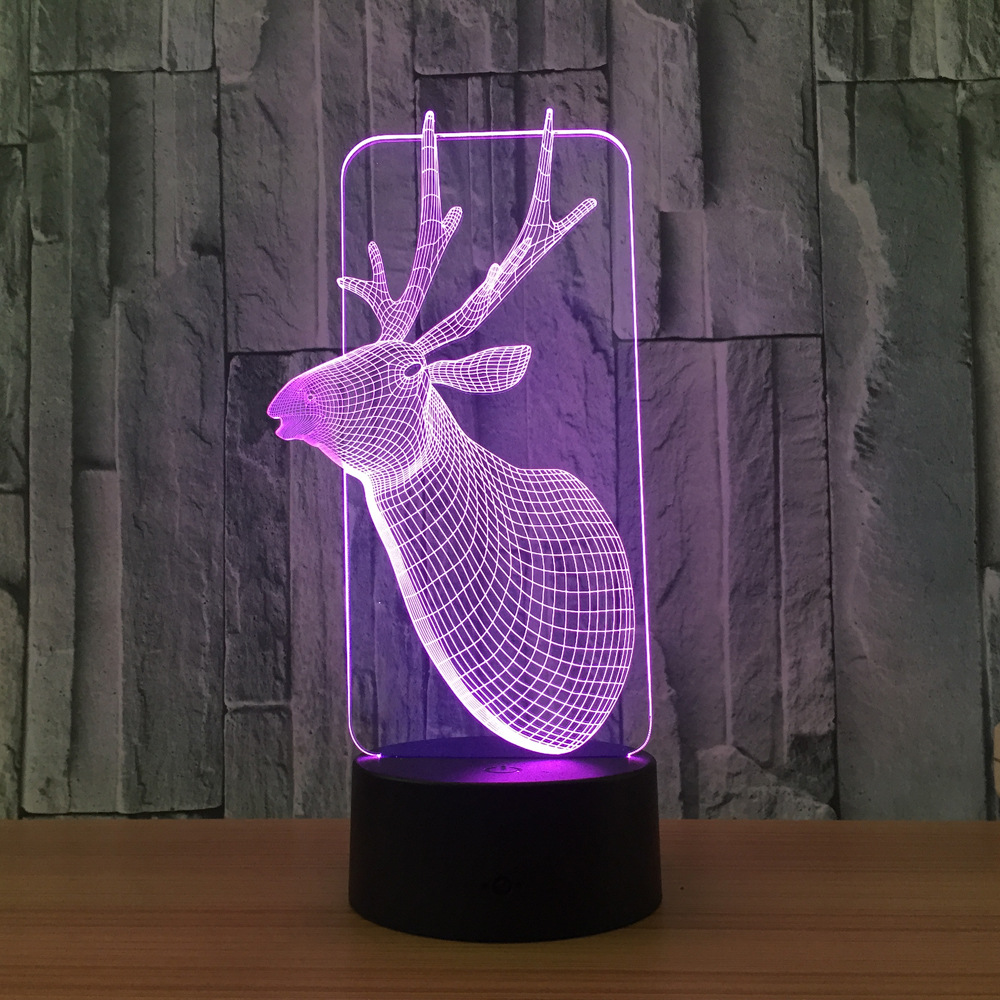 2017外贸星球大战3D创意七彩小夜灯 家居卧室