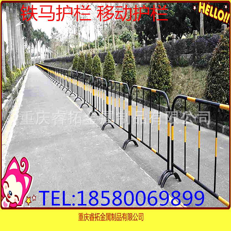 市政护栏铁马围栏移动铁马临时护栏不锈钢铁马重庆筛网护栏网