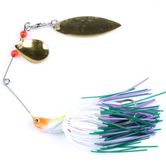 Spinning Metal Lure 4-Color Hairy Jig 20.5g Composite Shimmering Artificial Fishing Bait