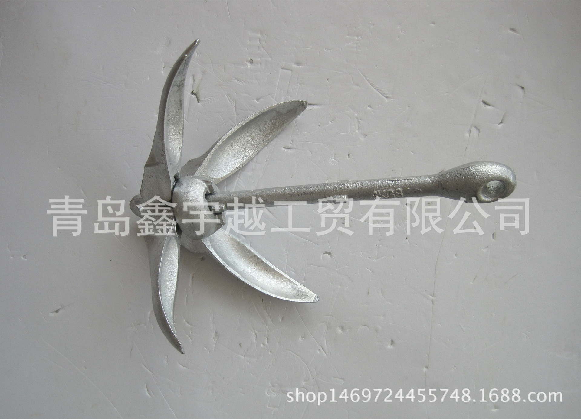 热镀锌船锚 折叠锚 伞锚莲花锚 碳钢有杆锚 A型 十字锚 跨境供应-阿里巴巴