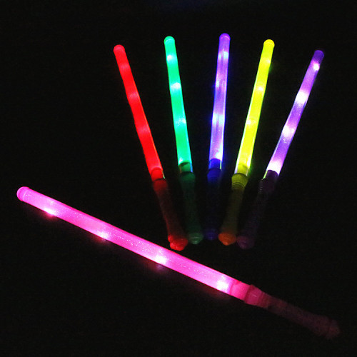 Glowing stick large size 48CM colorful flash rainbow glow stick concert event cheering performance props wholesale