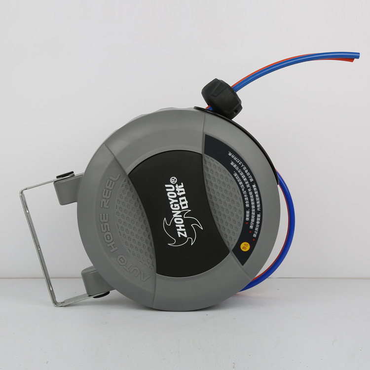 新款水气电鼓卷管器自动回收汽车精洗设备自动卷轴双管鼓|ms